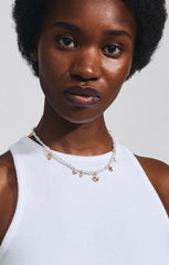 PILGRIM INTENT FRESHWATER PEARLS & PENDANTS NECKLACE IN GOLD