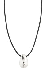 PILGRIM INTENT RECYCLED TEARDROP PENDANT NECKLACE IN SILVER