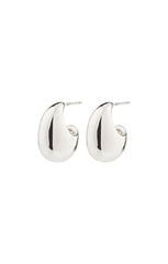 PILGRIM INTENT RECYCLED CHUNKY DROP EARRINGS IN SILVER