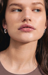PILGRIM INTENT RECYCLED CHUNKY DROP EARRINGS IN SILVER