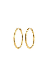 BETWEEN RECYCLED DELICATE HOOP EARRINGS IN GOLD