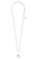 BETWEEN RECYCLED TINY PENDANTS NECKLACE 2-IN-1 IN SILVER