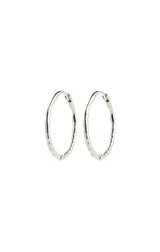 BETWEEN RECYCLED DELICATE HOOP EARRINGS IN SILVER