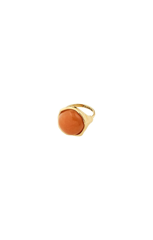 SENSE RECYCLED RED AGATE STONE RING
