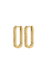 PHASE OVAL HOOPS IN GOLD