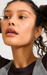 PHASE OVAL HOOPS IN SILVER