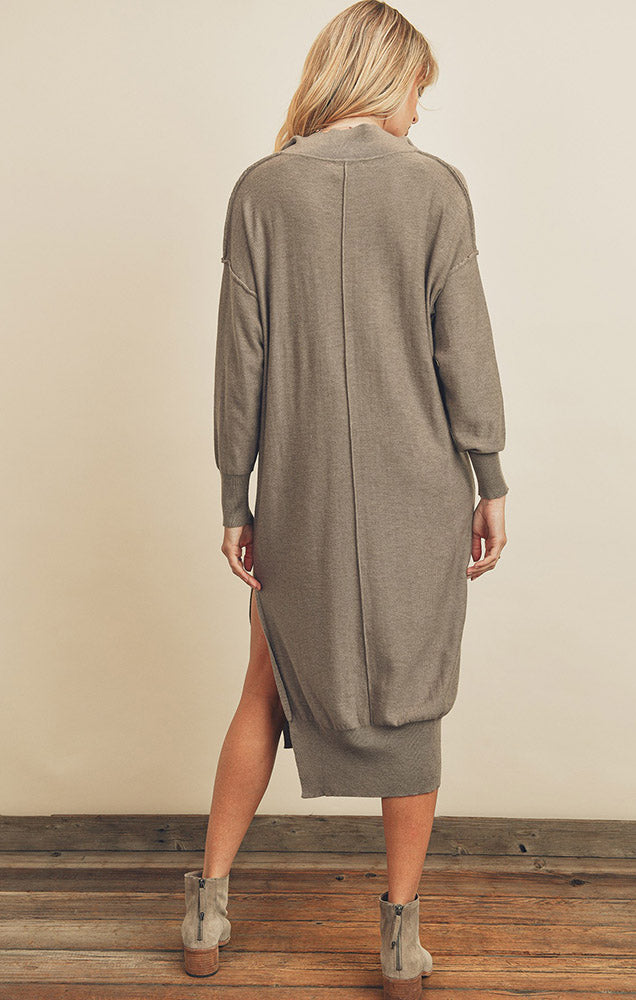 HAYLEY KNIT POLO MIDI DRESS