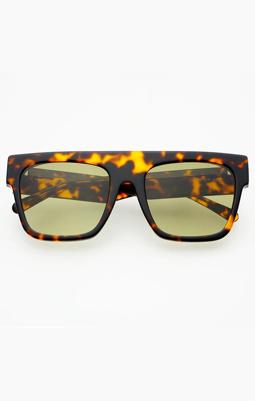 FREYRS MADISON SUNGLASSES IN TORTOISE/GREEN