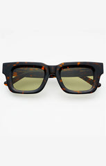 FREYRS THOMAS SUNGLASSES IN TORTOISE/GREEN