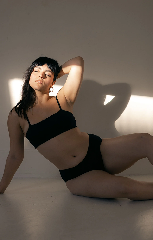 MINERAL BRAS - TATA BRALETTE BRA IN BLACK