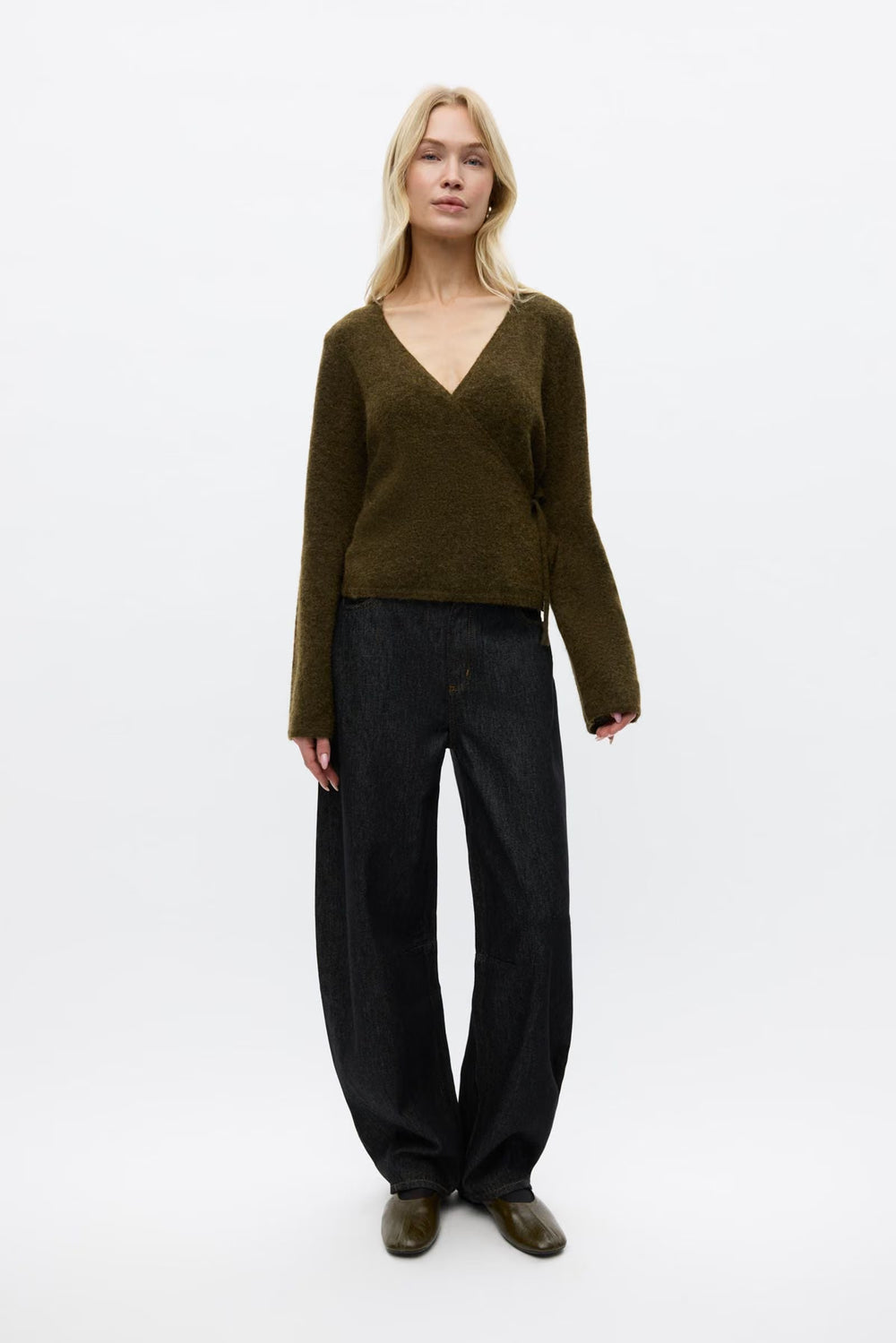 Enada LS V-Neck Wrap Knit
