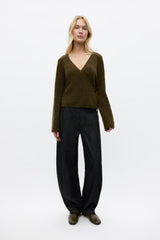 Enada LS V-Neck Wrap Knit