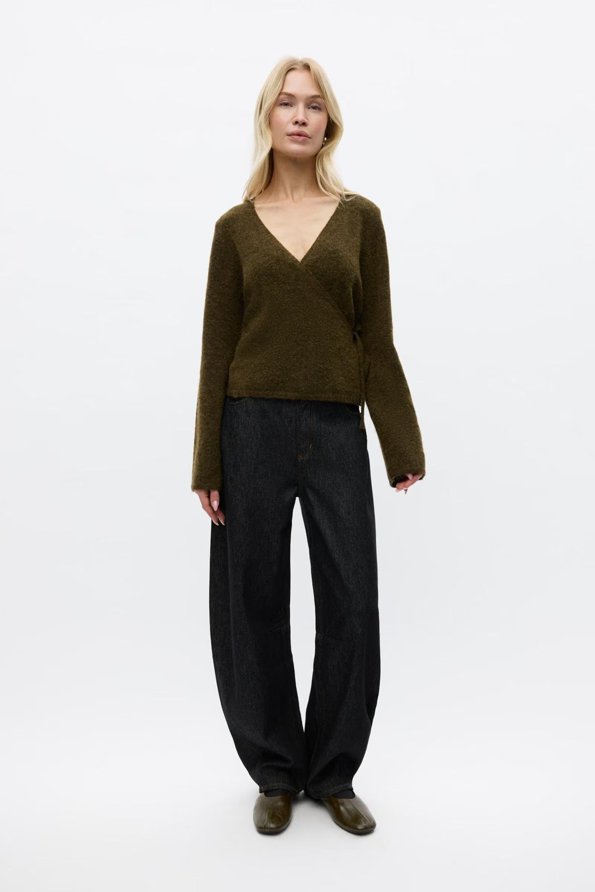 Enada LS V-Neck Wrap Knit