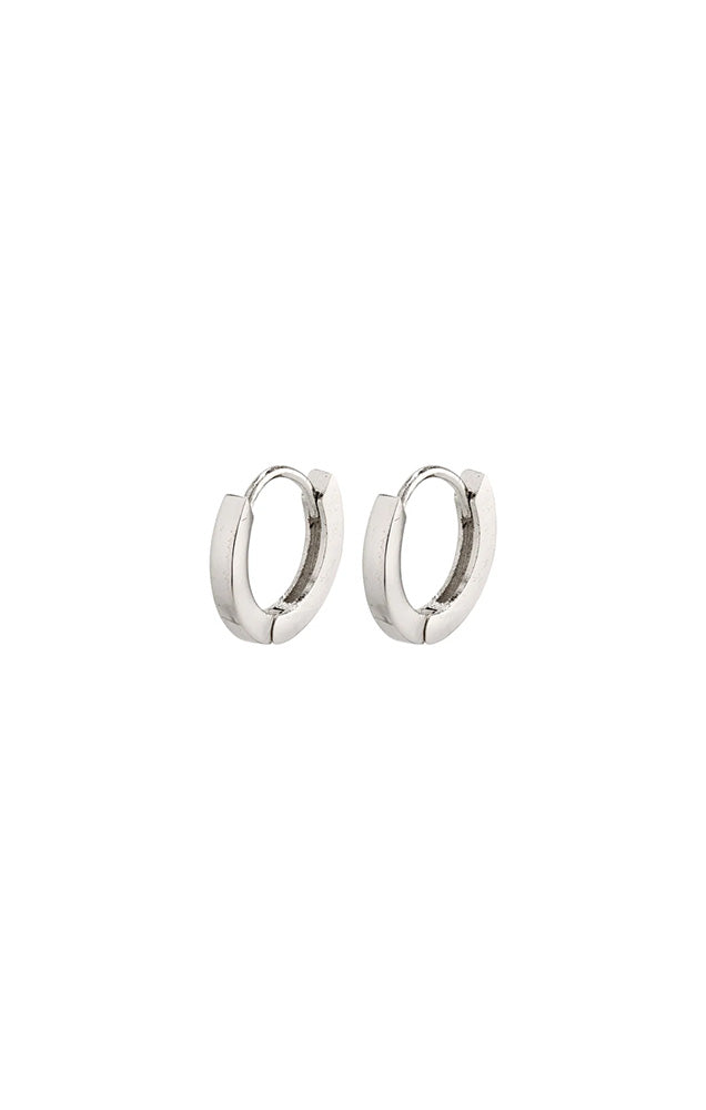 ARNELLE HOOPS IN SILVER