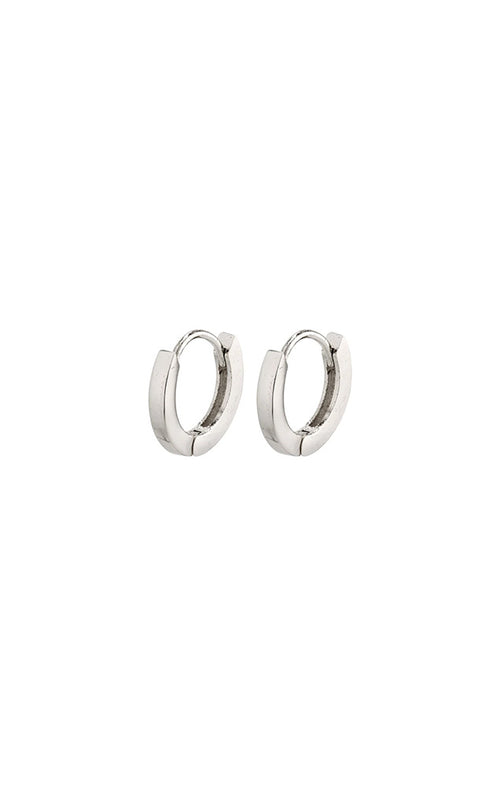 PILGRIM ARNELLE HOOPS IN SILVER