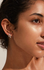 PILGRIM ARNELLE HOOPS IN SILVER