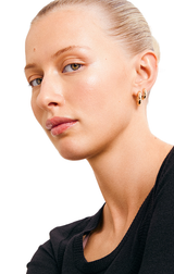 AICA SMALL RECYCLED CHUNKY HOOP EARRINGS 22MM IN GOLD