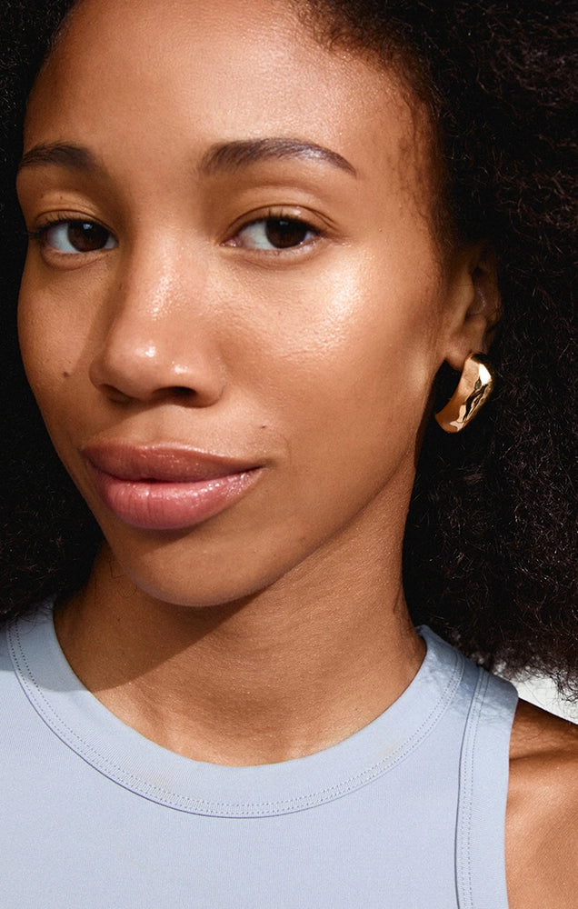 DUNE RECYCLED LARGE CHUNKY EARRINGS IN GOLD