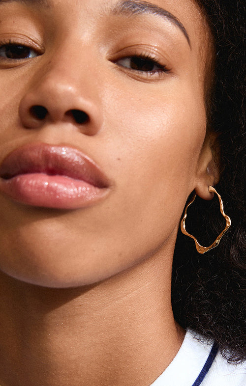 PILGRIM DYLAN RECYCLED ORGANIC EARRINGS IN GOLD