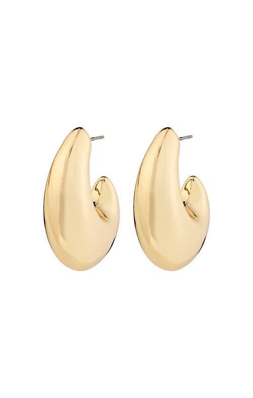 PILGRIM RORY RECYCLED HALF-HOOP EARRINGS IN GOLD