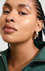 PILGRIM RORY RECYCLED HALF-HOOP EARRINGS IN SILVER