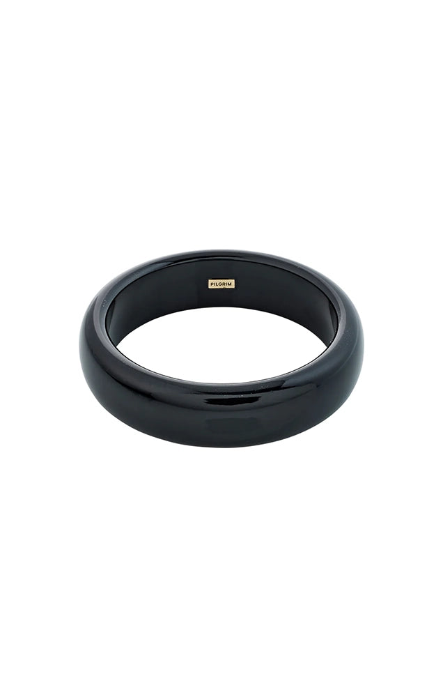 AASE RECYCLED ACRYLIC BANGLE BRACELET IN BLACK
