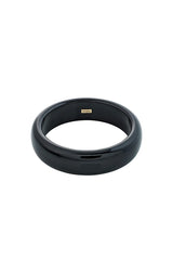 AASE RECYCLED ACRYLIC BANGLE BRACELET IN BLACK