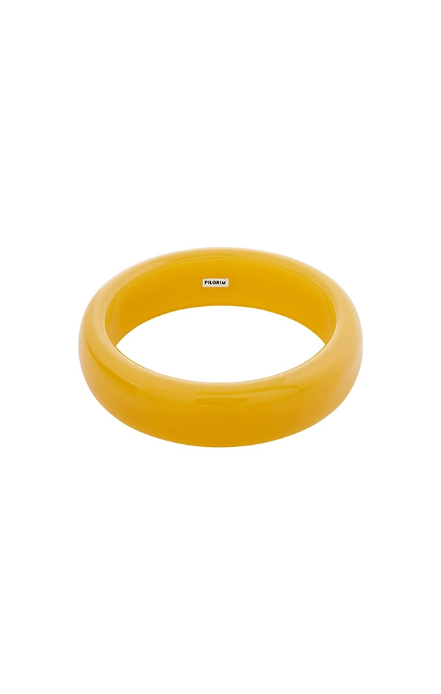 AASE RECYCLED ACRYLIC BANGLE BRACELET IN YELLOW