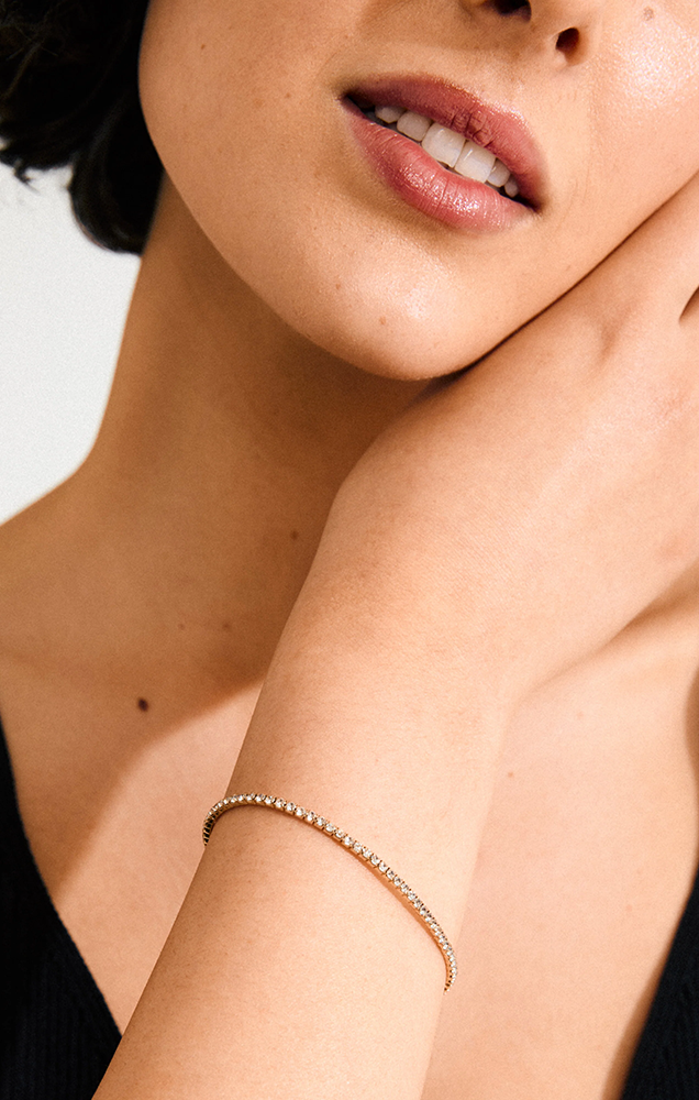 ARASH CRYSTAL BRACELET IN GOLD