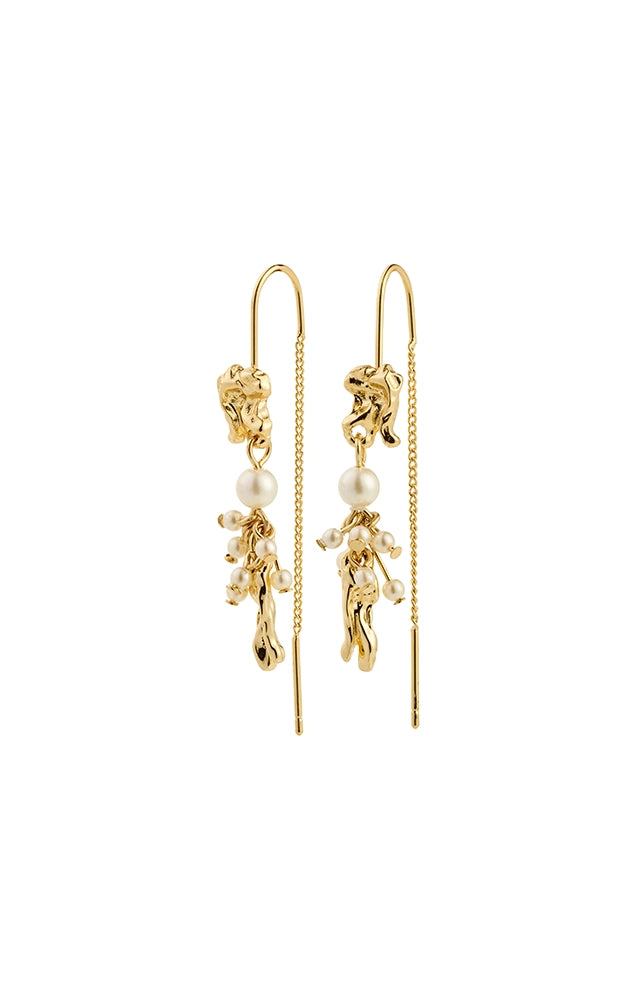 MILO CHAIN EARRINGS IN GOLD