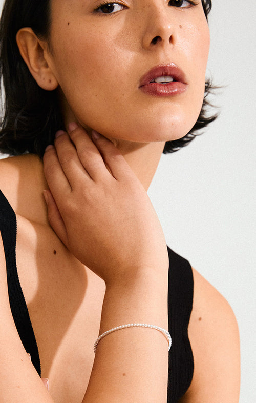 PILGRIM ARASH PEARL BRACELET IN SILVER