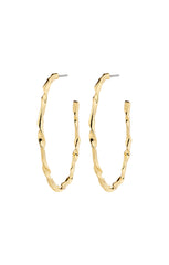 PILGRIM WYATT RECYCLED HOOP EARRINGS IN GOLD