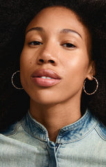 PILGRIM WYATT RECYCLED HOOP EARRINGS IN SILVER