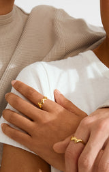 LARKIN RECYCLED WAVY RING