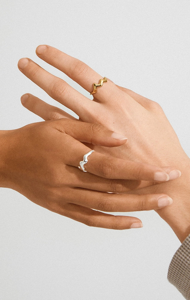 LARKIN RECYCLED WAVY RING