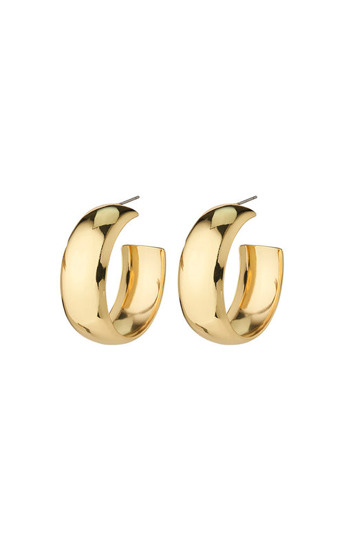 PILGRIM NAIA RECYCLED MEGA CHUNKY HOOPS IN GOLD
