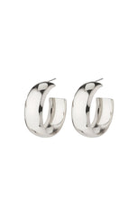 PILGRIM NAIA RECYCLED MEGA CHUNKY HOOPS IN SILVER