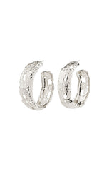 PILGRIM ELENI HOOP EARRINGS IN SILVER