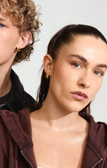 PILGRIM DUNE RECYCLED SMALL CHUNKY EARRINGS IN GOLD