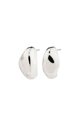 PILGRIM DUNE RECYCLED SMALL CHUNKY EARRINGS IN SILVER