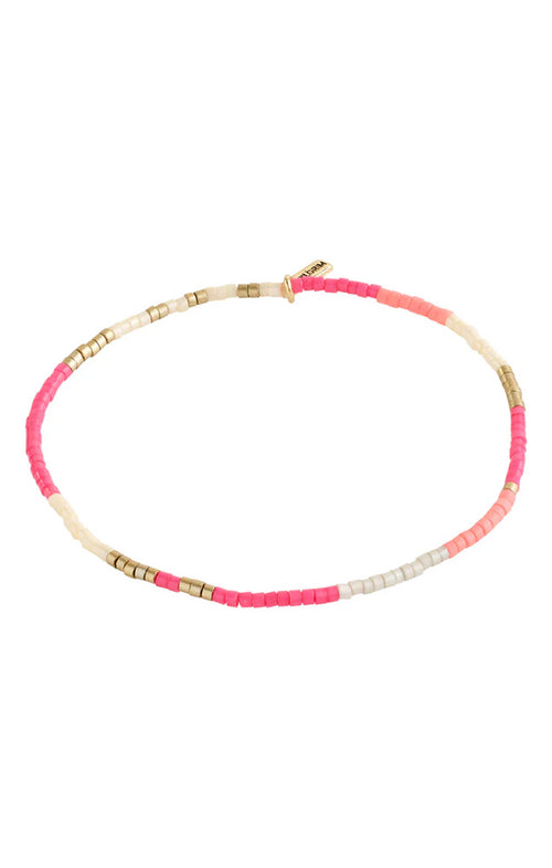 PILGRIM ALISON GLASS BEADS BRACELET IN PINK
