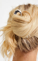 AMARIS RECYCLED FRENCH HAIR PIN IN SILVER