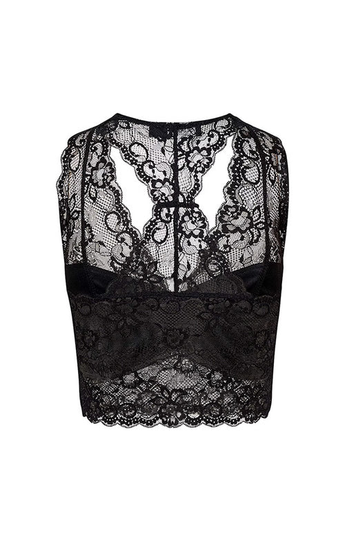 SOAKED IN LUXURY SLDOLLY BRALETTE IN BLACK