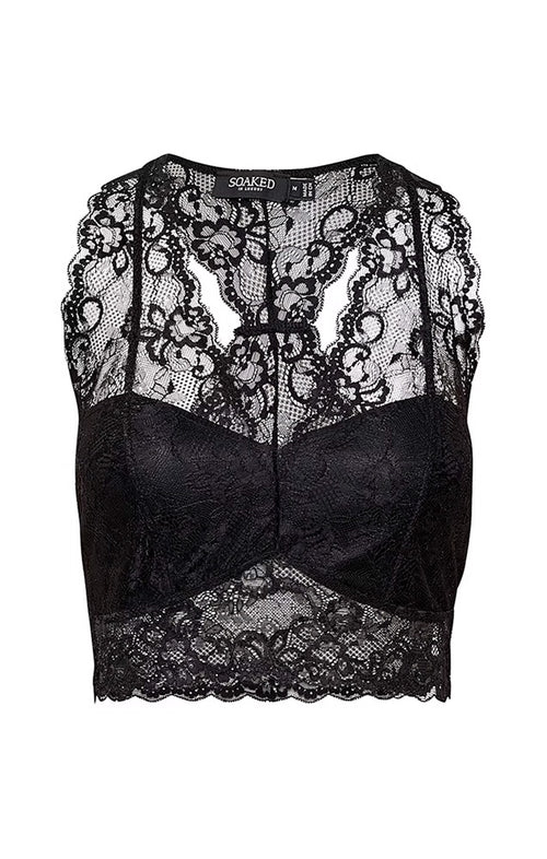 SOAKED IN LUXURY SLDOLLY BRALETTE IN BLACK