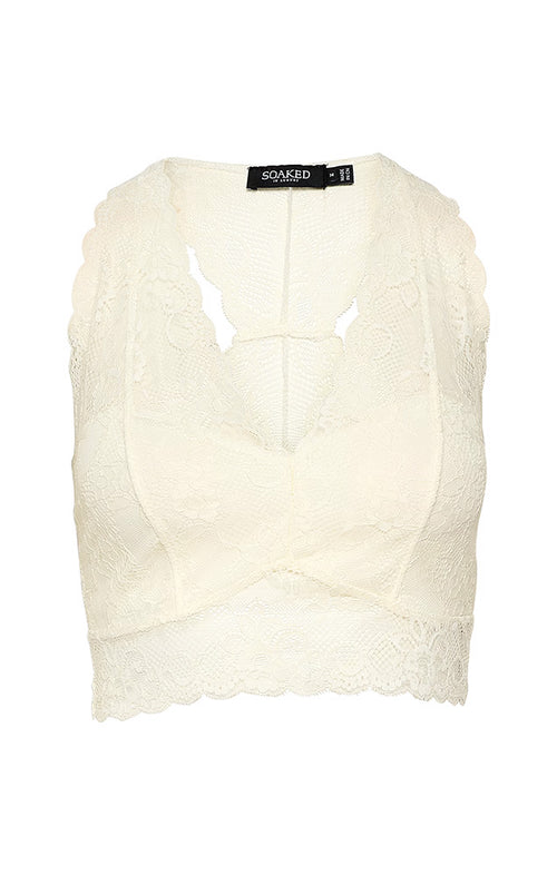 SOAKED IN LUXURY SLDOLLY BRALETTE IN ANTIQUE WHITE