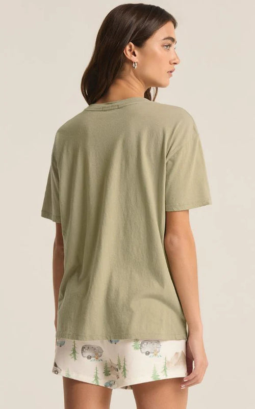 Z SUPPLY HAPPY CAMPER BOYFRIEND TEE
