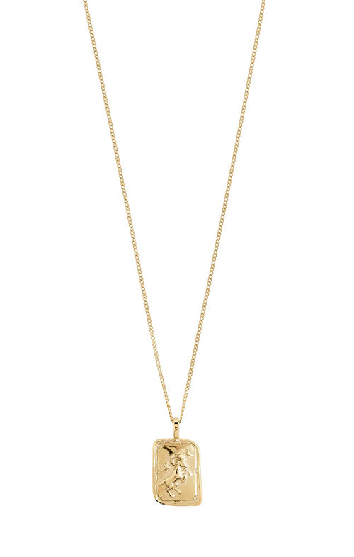 PILGRIM RECYCLED ZODIAC SIGN NECKLACE IN GOLD