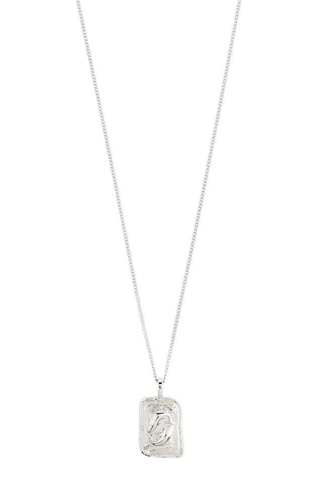 PILGRIM RECYCLED ZODIAC SIGN NECKLACE IN SILVER