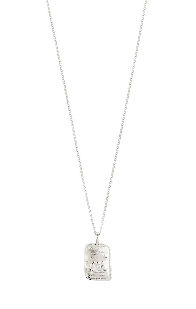 PILGRIM RECYCLED ZODIAC SIGN NECKLACE IN SILVER