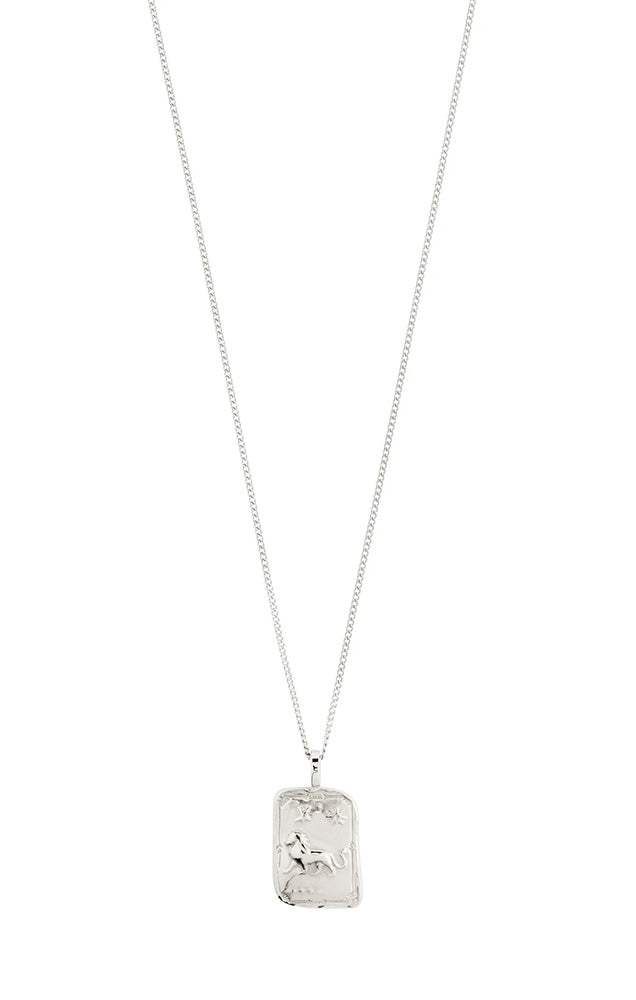 PILGRIM RECYCLED ZODIAC SIGN NECKLACE IN SILVER